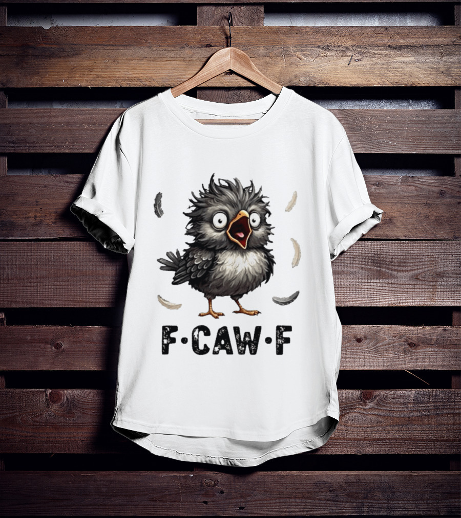 F Caw F Classic Baby Chicken With Feathers T-Shirt