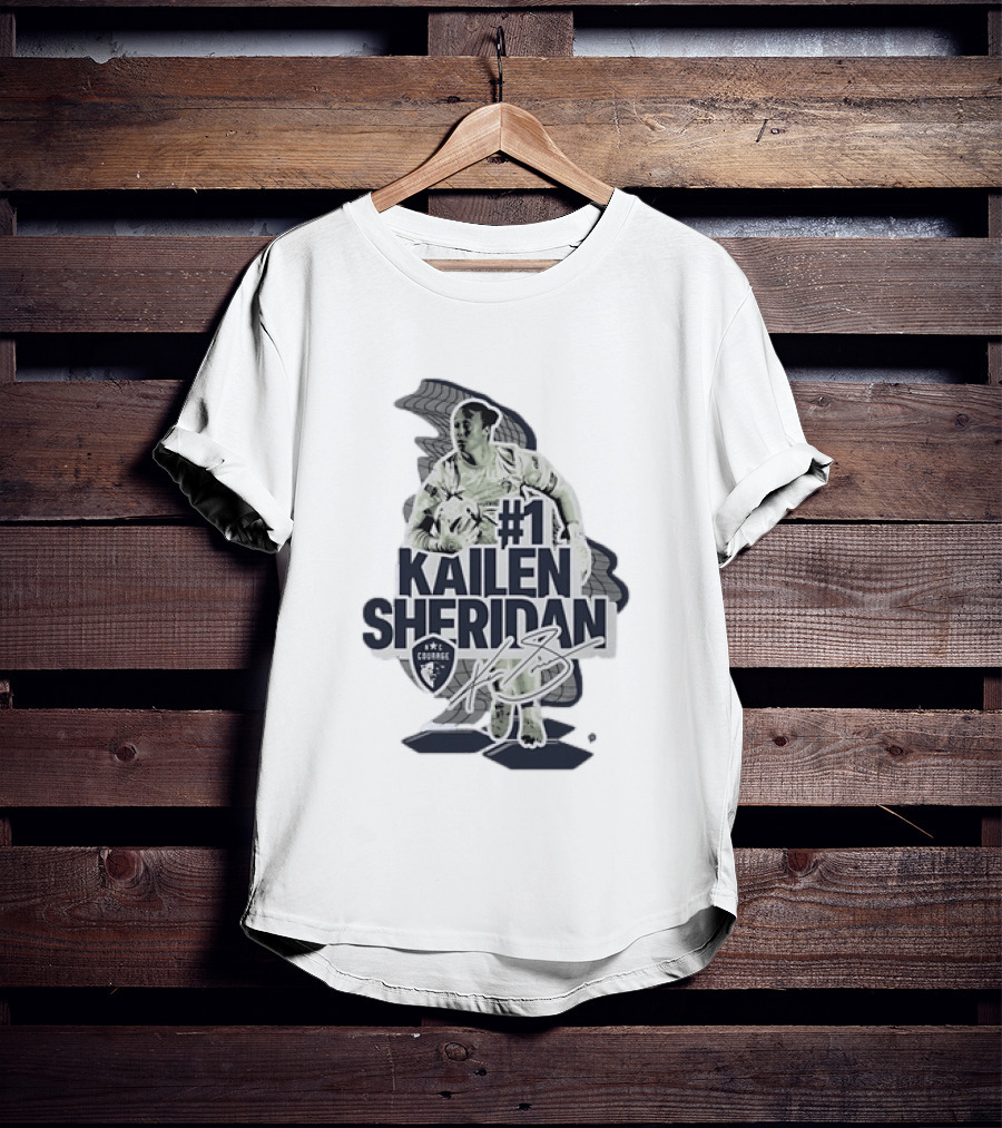 Kailen Sheridan North Carolina Courage #1 Signature Collection T-Shirt