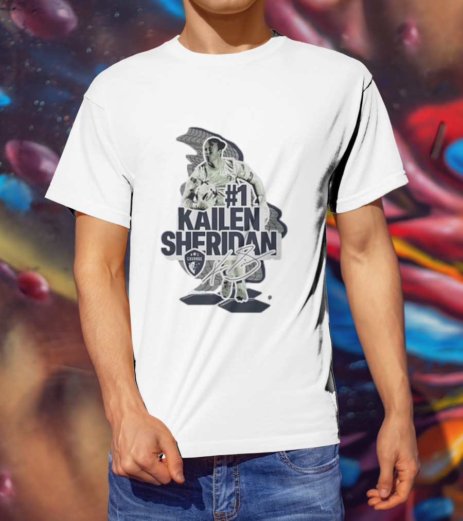 Kailen Sheridan North Carolina Courage #1 Signature Collection T-Shirt