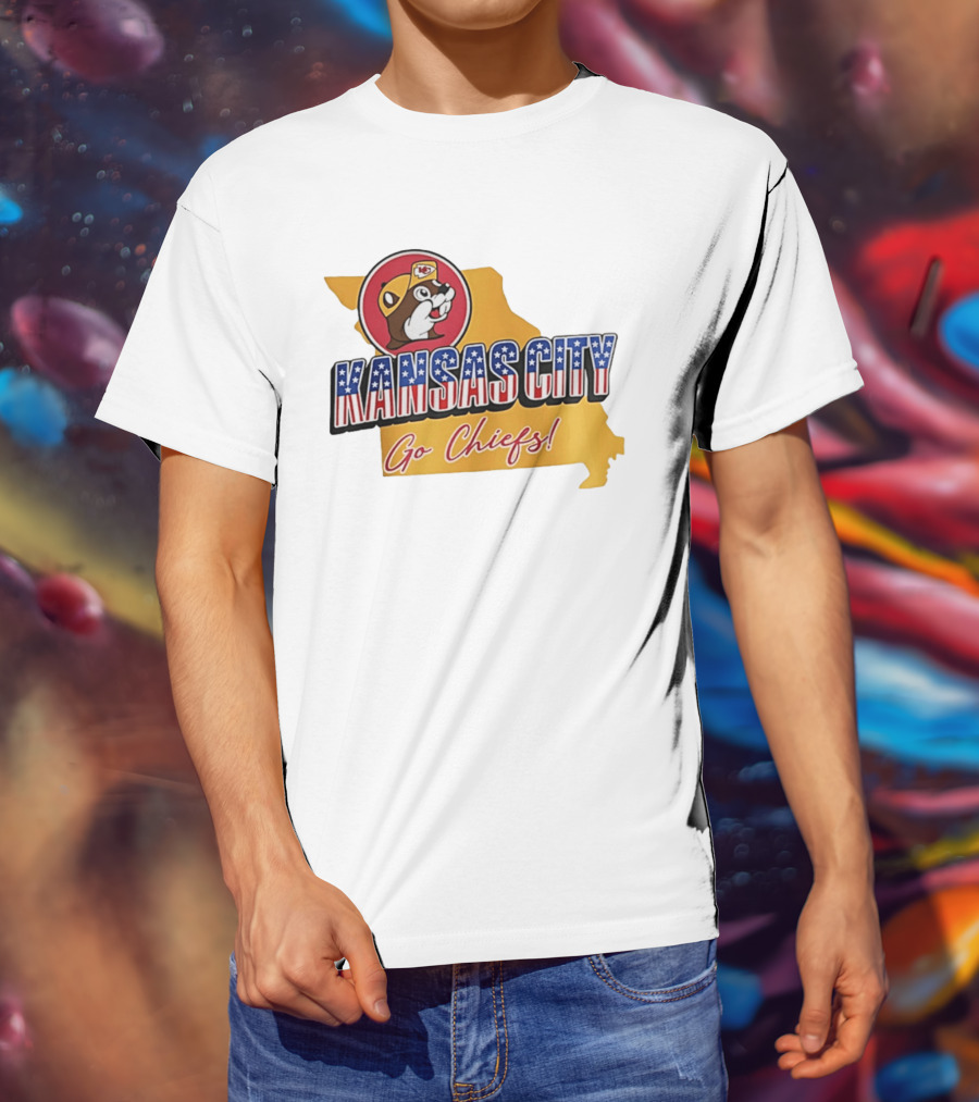 Kansas City Chiefs Buc Ees Go Chiefs Patriotic Kansas City T-Shirt