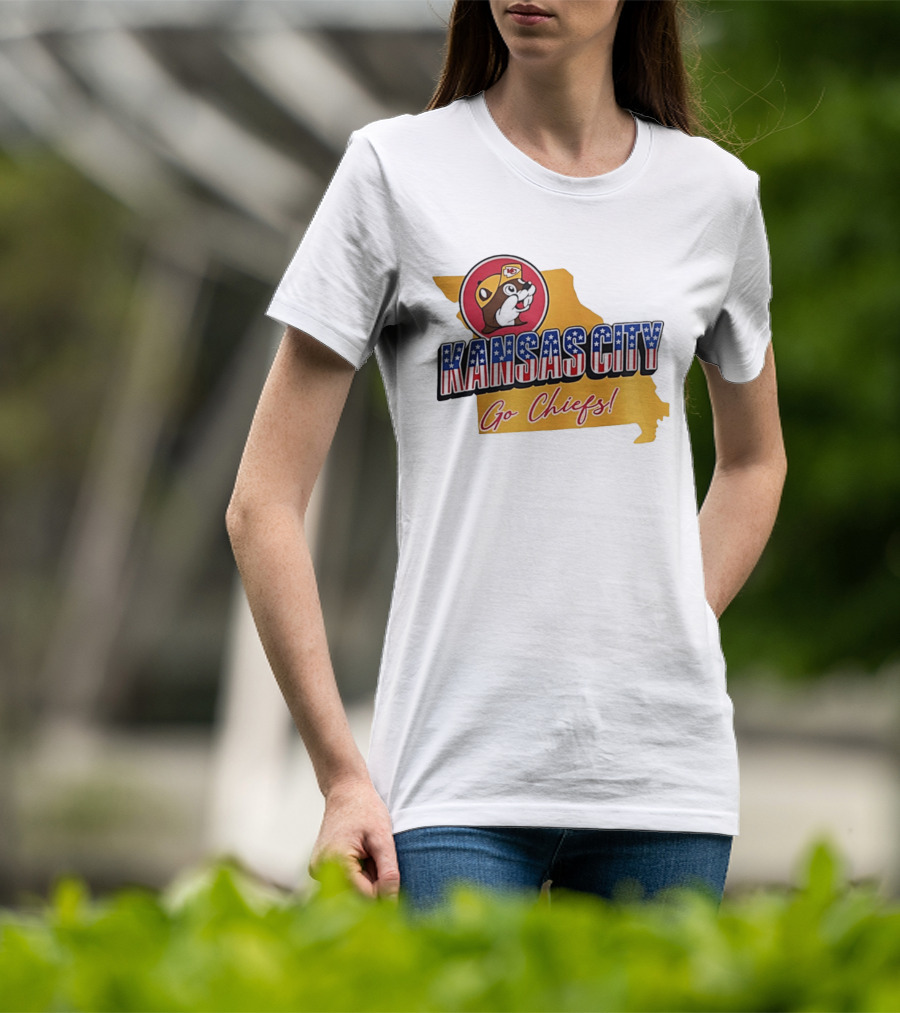 Kansas City Chiefs Buc Ees Go Chiefs Patriotic Kansas City T-Shirt