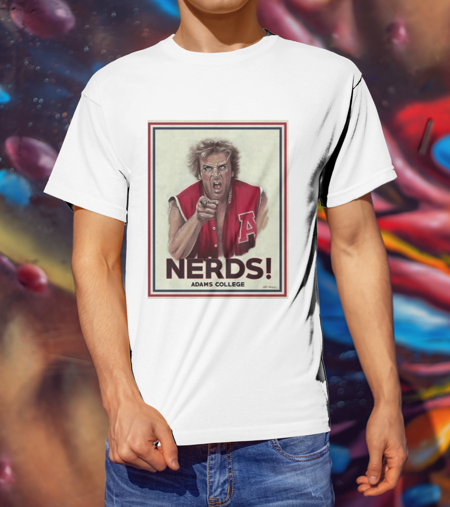 Adams College Nerds Remembering Donald Gibb 1954 2026 T-Shirt