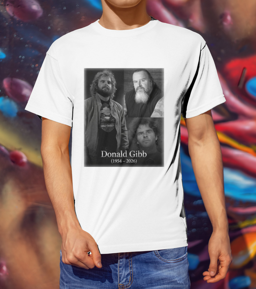 Donald Gibb 1954 2026 Harley Davidson T-Shirt