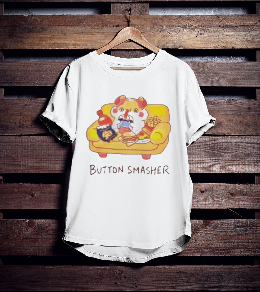 Classic Muffin Corner Muffinmaru Button Smasher Couch Potato Gamer Snack Time T-Shirt