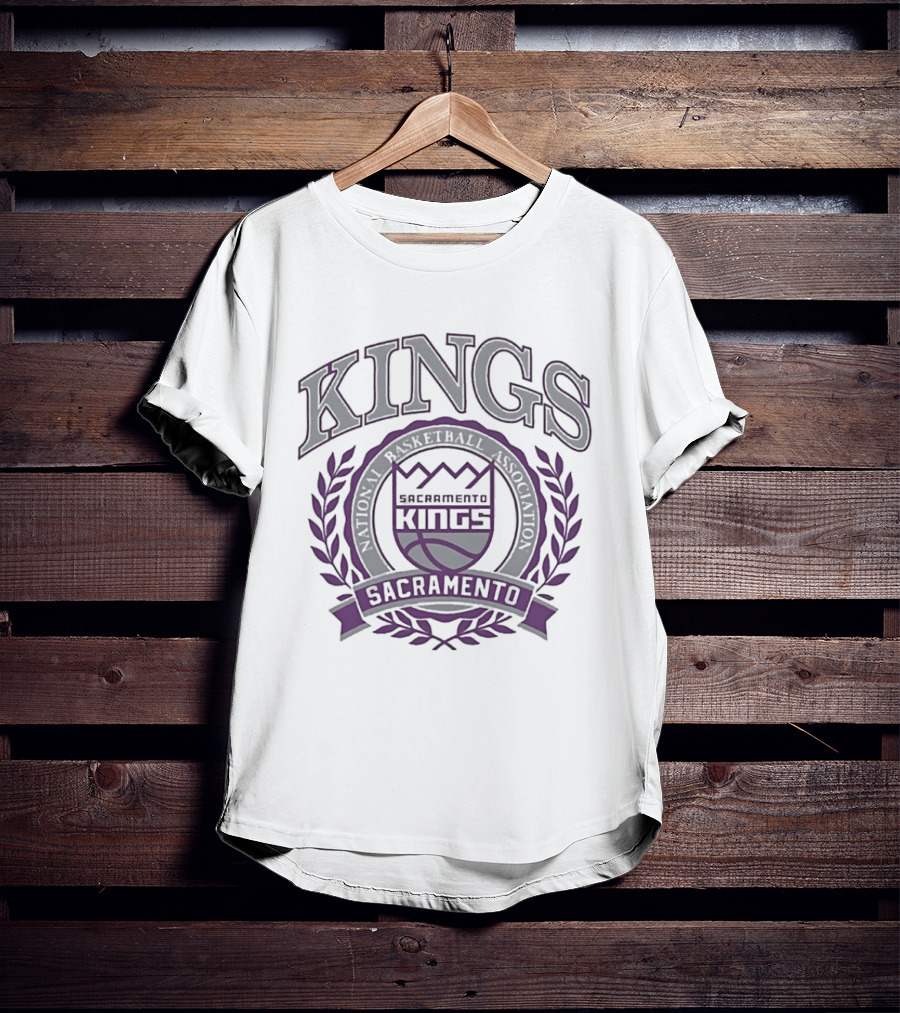 Sacramento Kings NBA Classic Crest Authentic Vintage Team T-Shirt