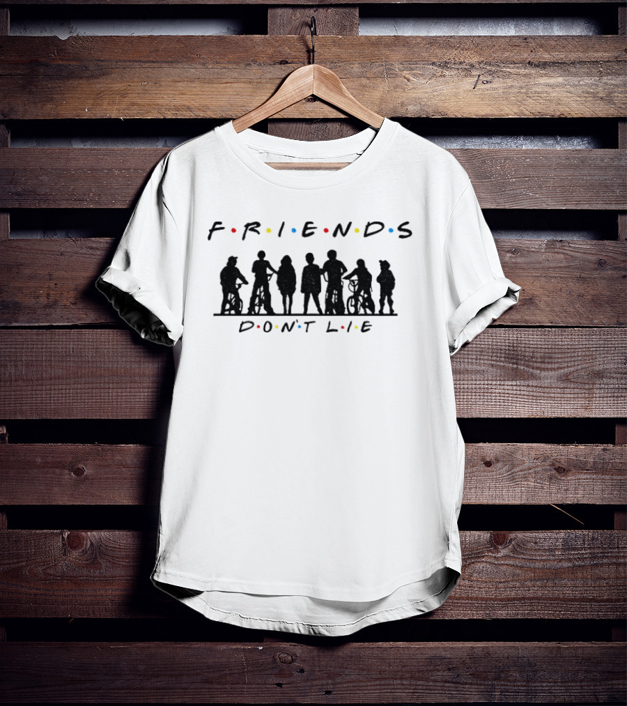 Friends Don't Lie Stranger Things Upside Down Classic TV T-Shirt