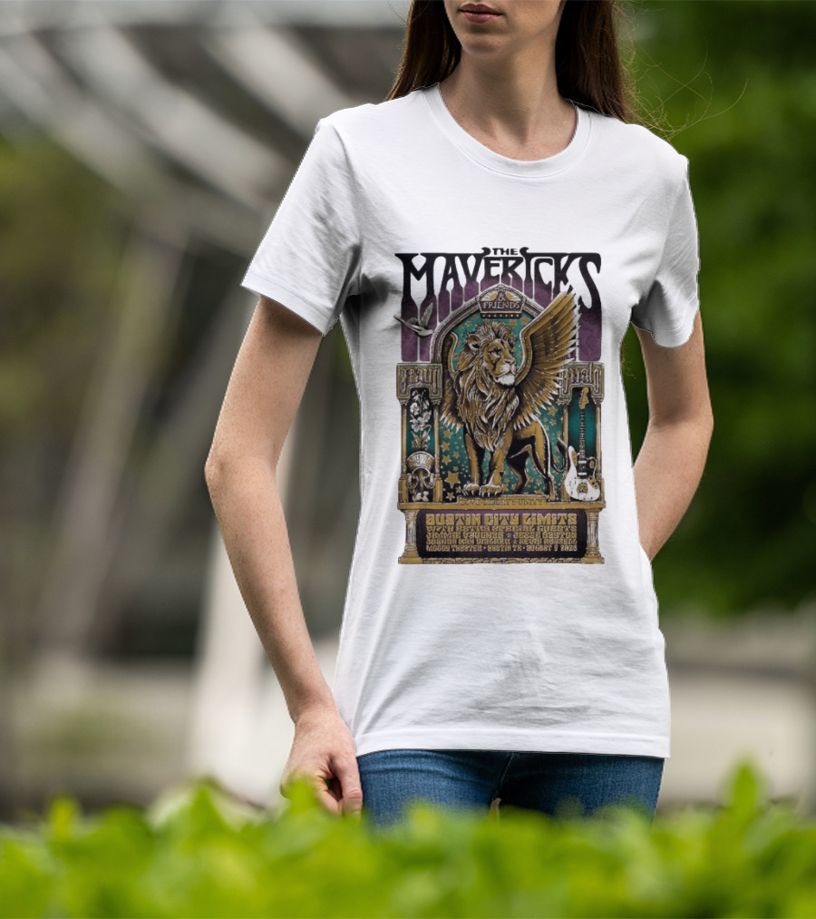 The Mavericks Friends Paul Paul Grateful Unity Austin City Limits Moody Theater August 7 2026 T-Shirt