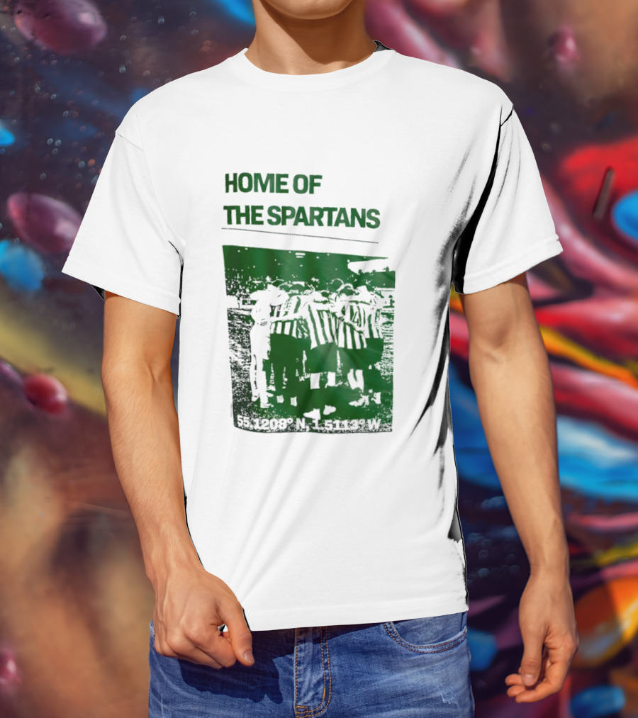 Home Of The Spartans 55.1208° N 15113° W T-Shirt