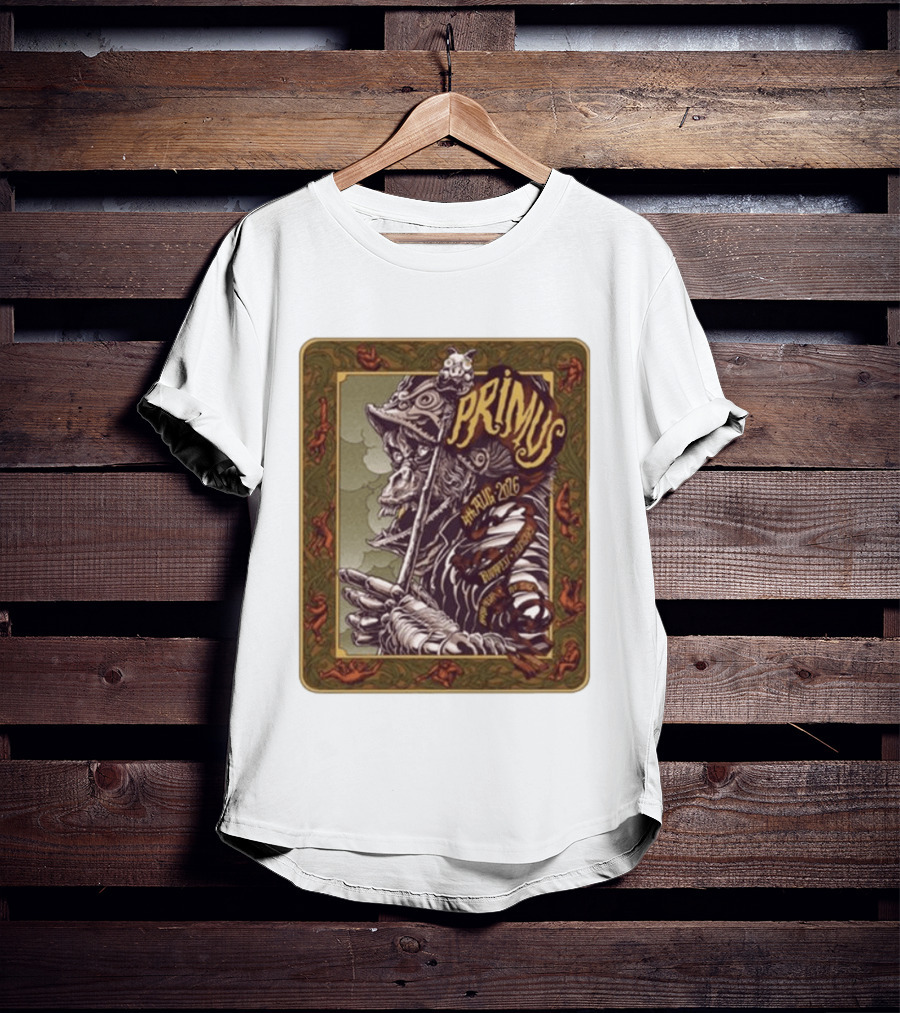 Primus 04 Aug 2026 Budapest Hungary Concert Vintage Warrior T-Shirt