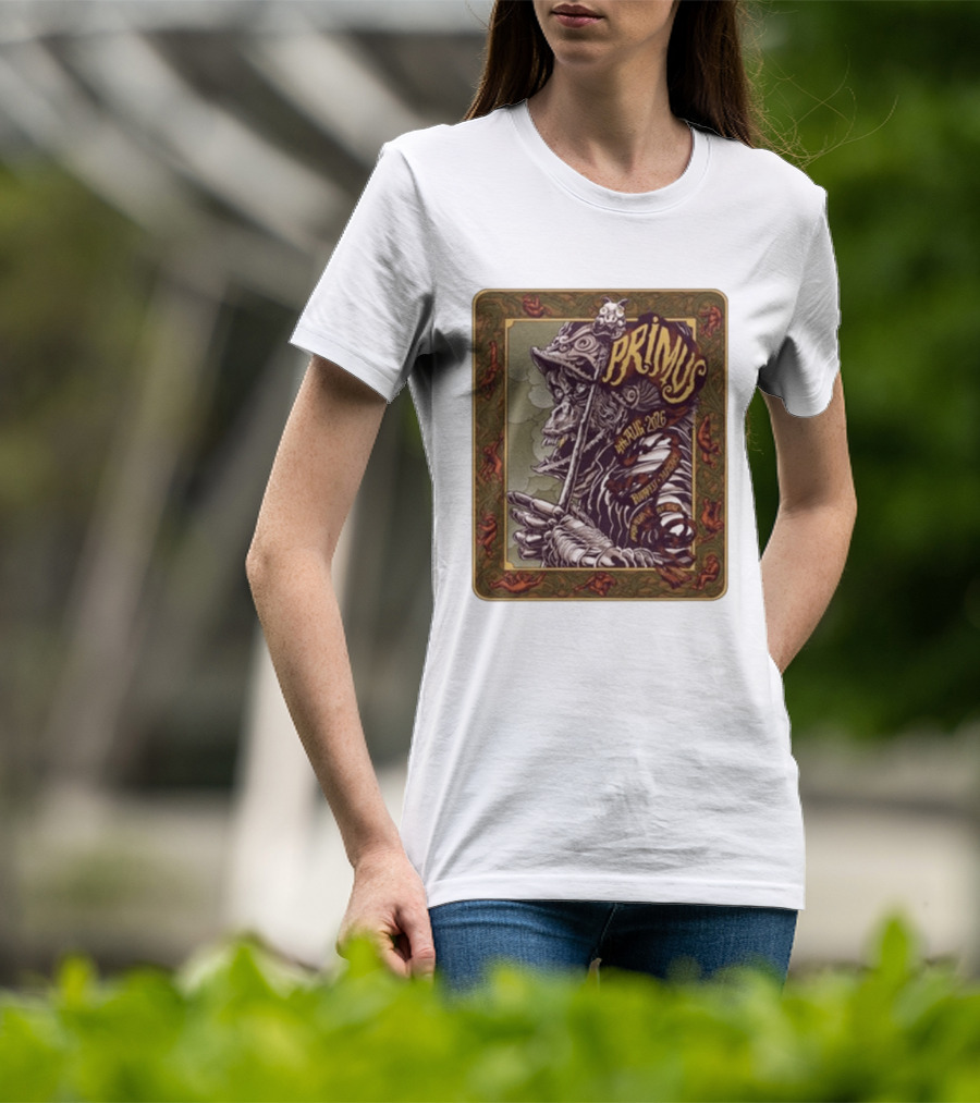 Primus 04 Aug 2026 Budapest Hungary Concert Vintage Warrior T-Shirt