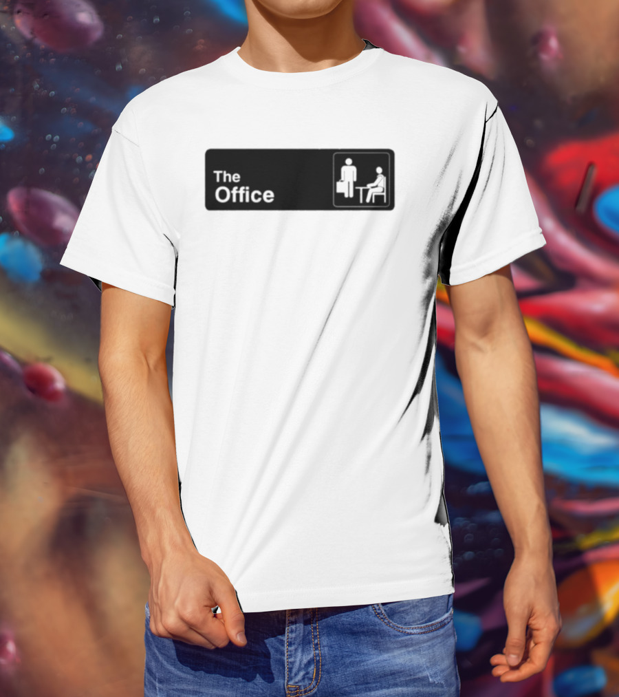 The Office TV Show Iconic Logo With Sitting And Standing Figures T-Shirt