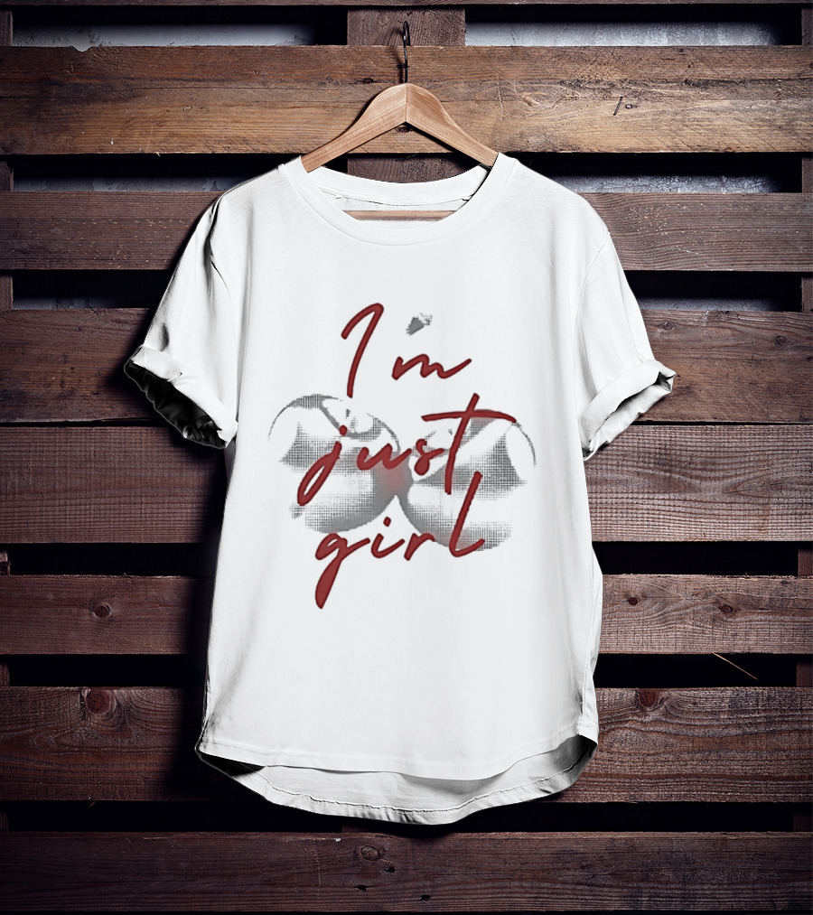 I'm Just A Girl Twin Cherry T-Shirt