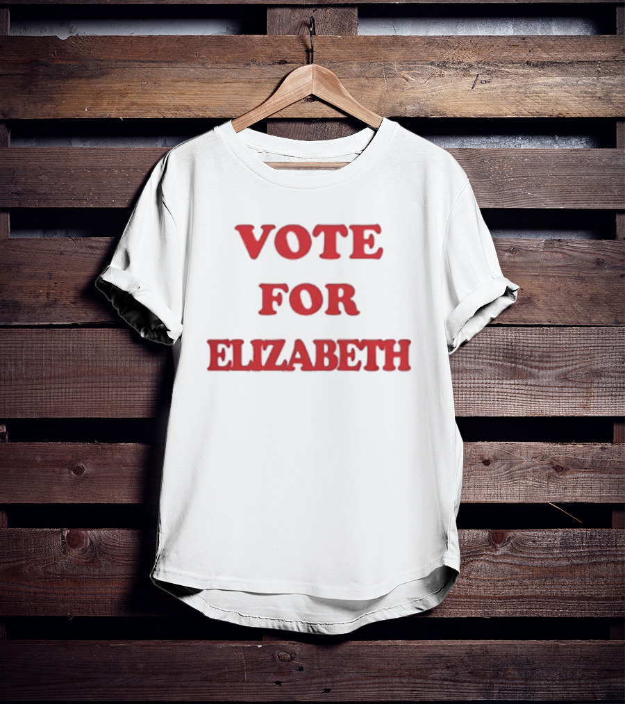 Vote For Elizabeth Bold Red T-Shirt