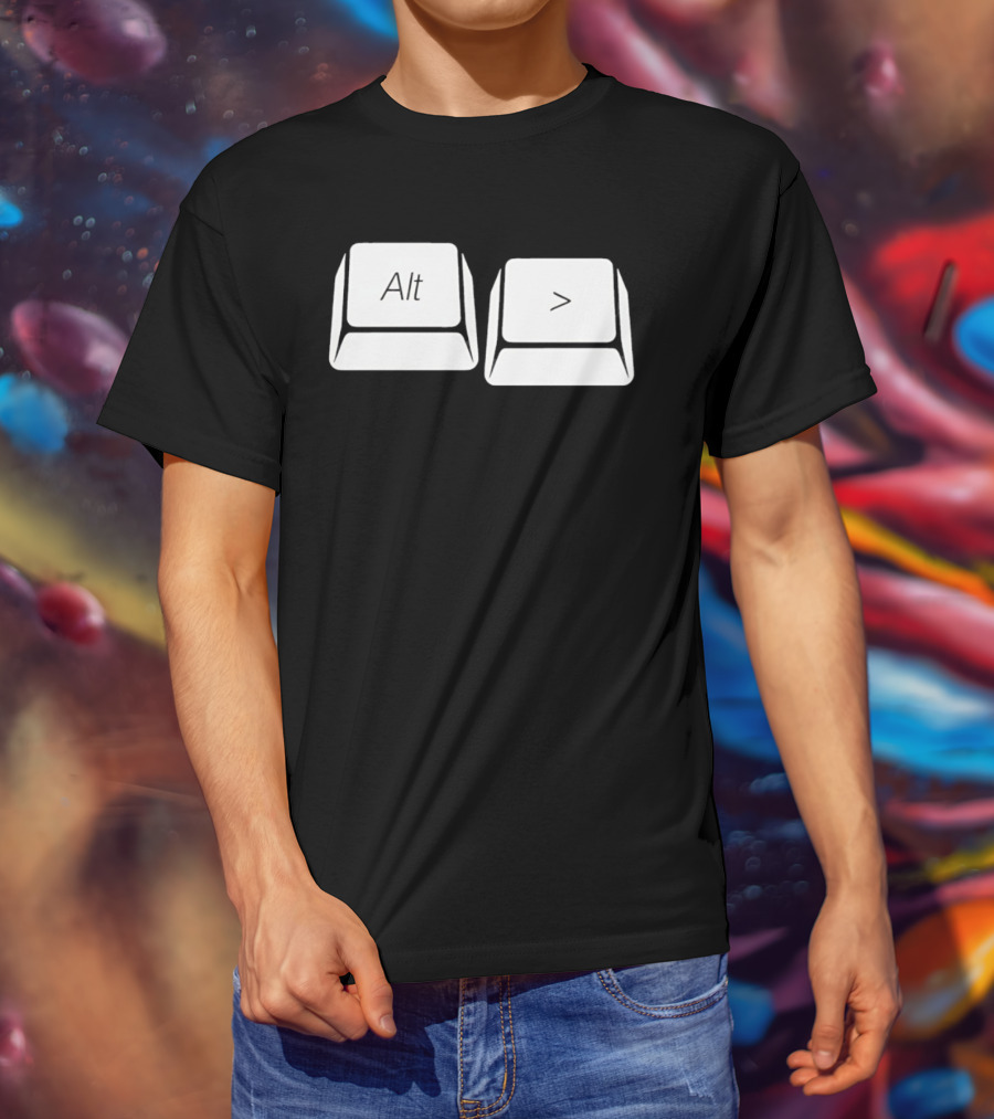 Alt Greater Than Keyboard Keys Shortcut T-Shirt