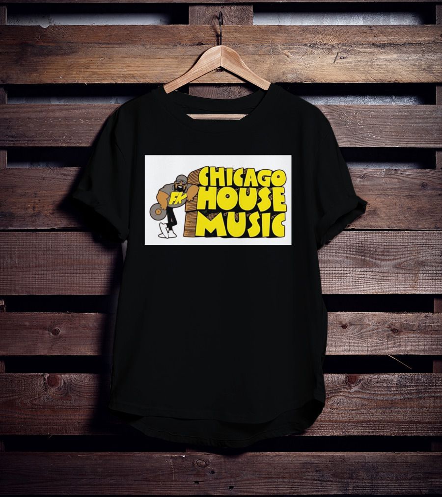 FK Chicago House Music Retro Vinyl DJ T-Shirt