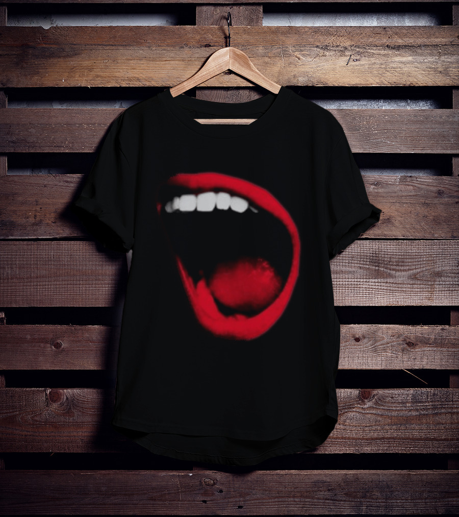 Benjamin Ingrosso Store Mouth European Tour Red Lips Open Mouth Image T-Shirt