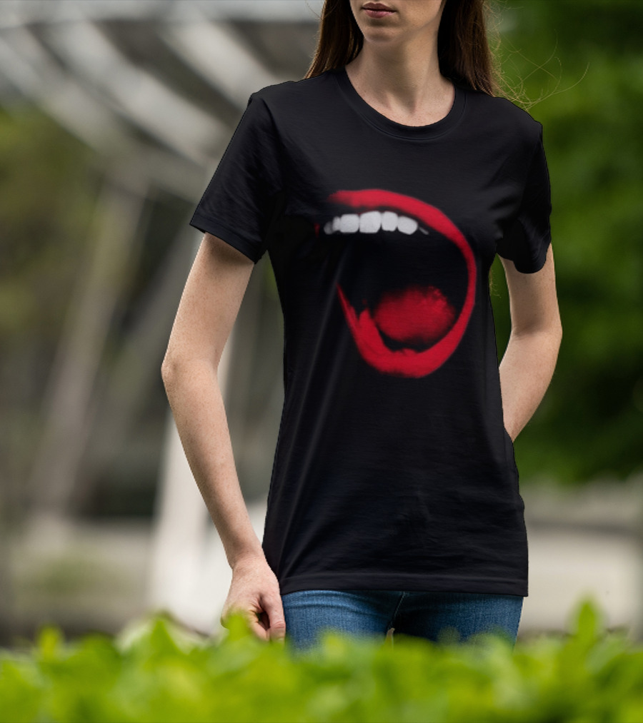 Benjamin Ingrosso Store Mouth European Tour Red Lips Open Mouth Image T-Shirt