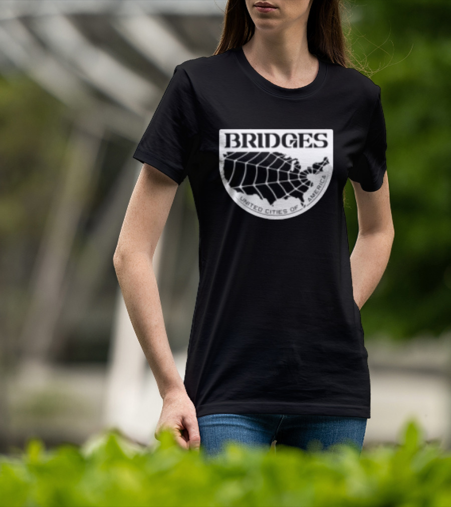 Brain Dead X Death Stranding Bridges United Cities Of America T-Shirt