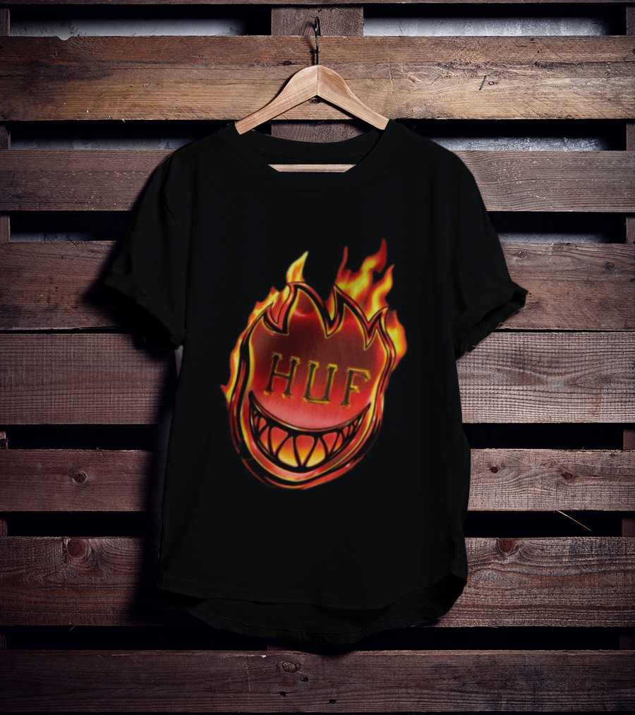 Huf X Spitfire Flame Galaxies Collaboration With Iconic Smiling T-Shirt