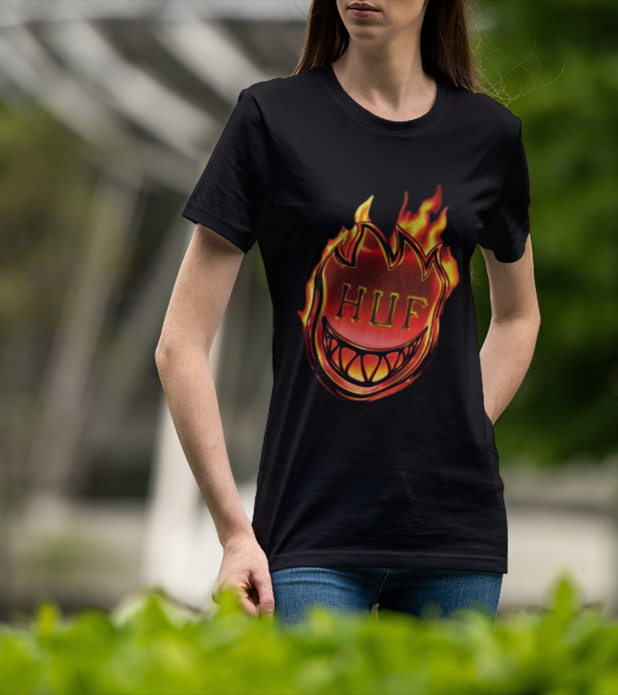 Huf X Spitfire Flame Galaxies Collaboration With Iconic Smiling T-Shirt