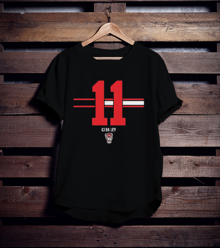 CJ Bailey 11 NC State Wolfpack College Football Fan Gear T-Shirt