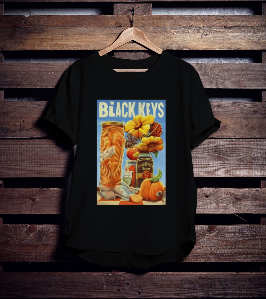 The Black Keys Nashville 2026 Boots Jars Pumpkins Flowers T-Shirt