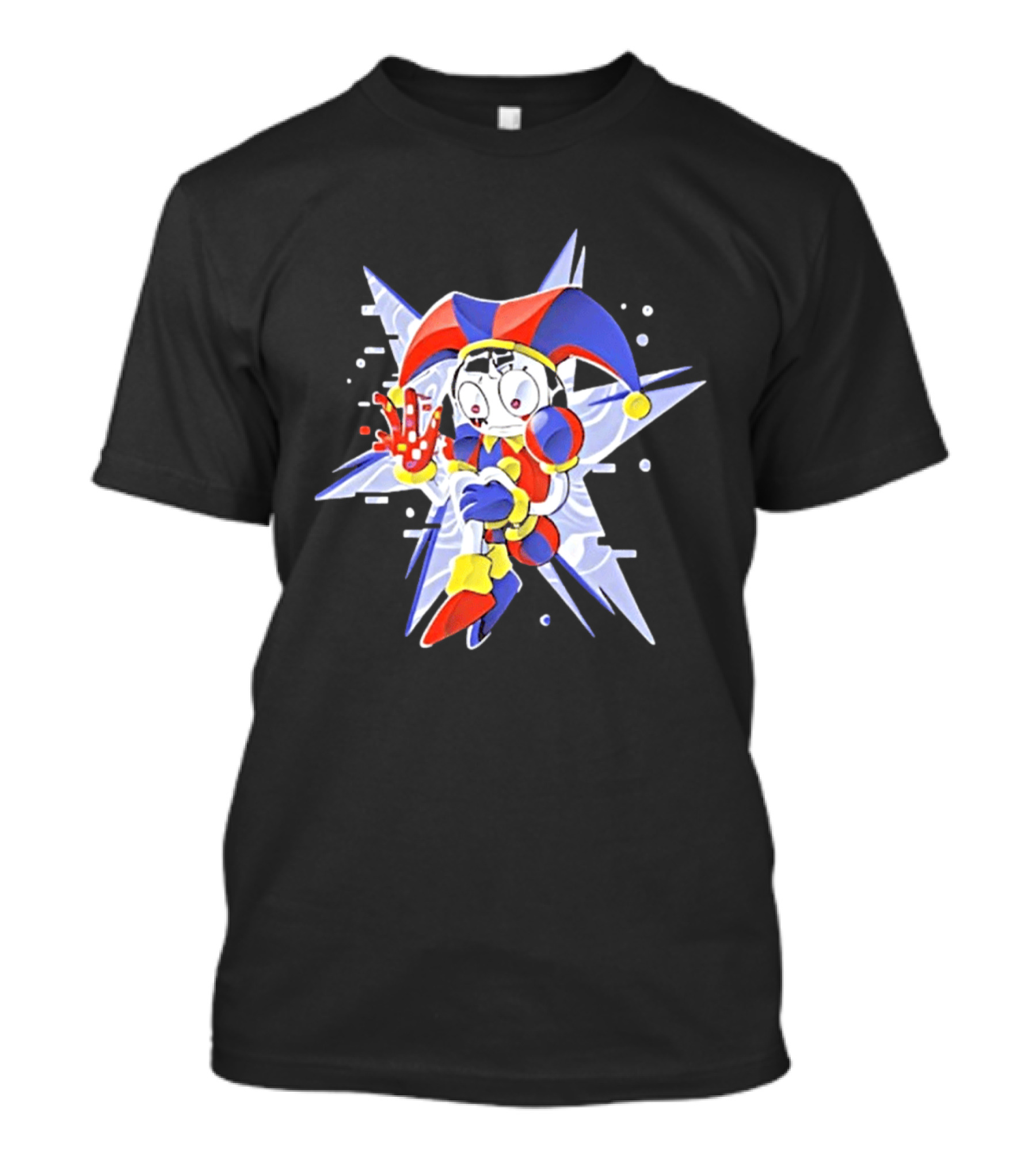 Classic Pixel Jester Glitch Retro Arcade T-Shirt
