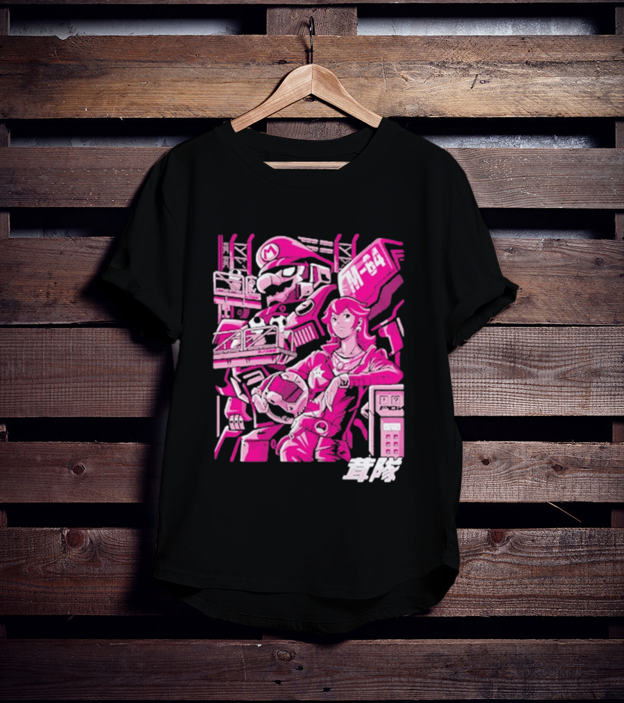 Turtle Destroyer M 64 Japanese Manga Style Mario Kart T-Shirt
