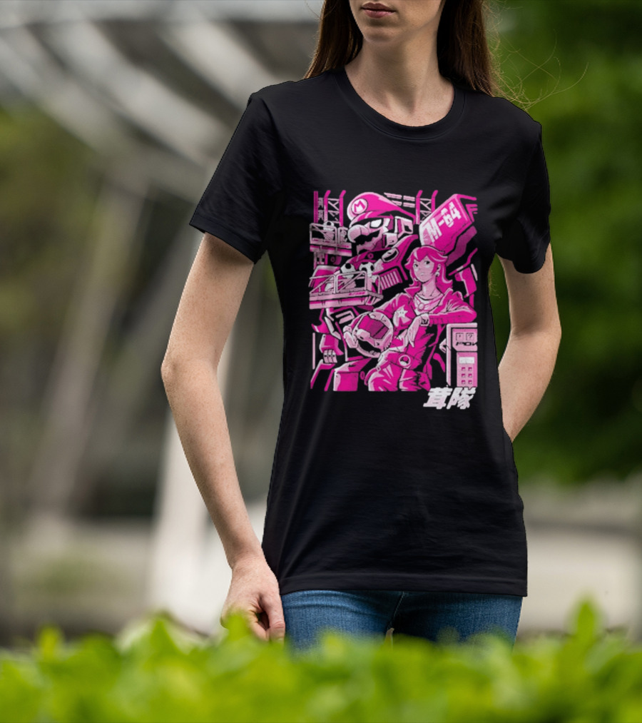 Turtle Destroyer M 64 Japanese Manga Style Mario Kart T-Shirt