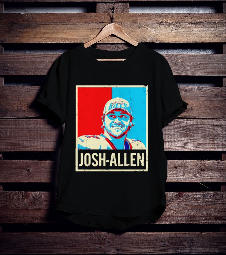 Distressed Josh Allen Buffalo Bills Pop T-Shirt