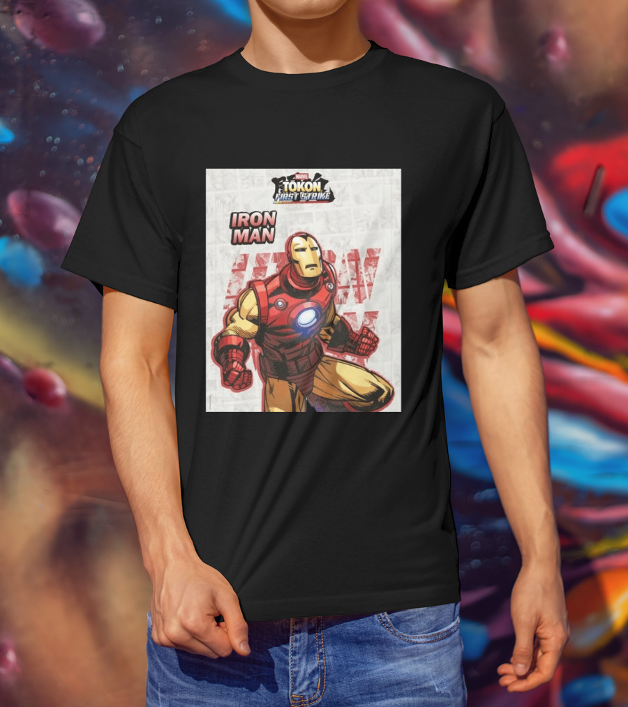 Marvel Tokon First Strike Iron Man Comic T-Shirt