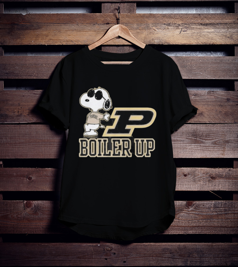 Purdue Boilermakers Snoopy Boiler Up P T-Shirt