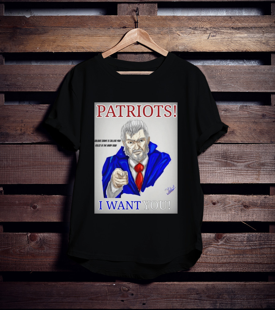 Patriots Solidus Snake Is Calling You Enlist In The Army Now I Want You T-Shirt