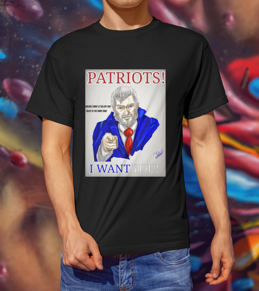 Patriots Solidus Snake Is Calling You Enlist In The Army Now I Want You T-Shirt