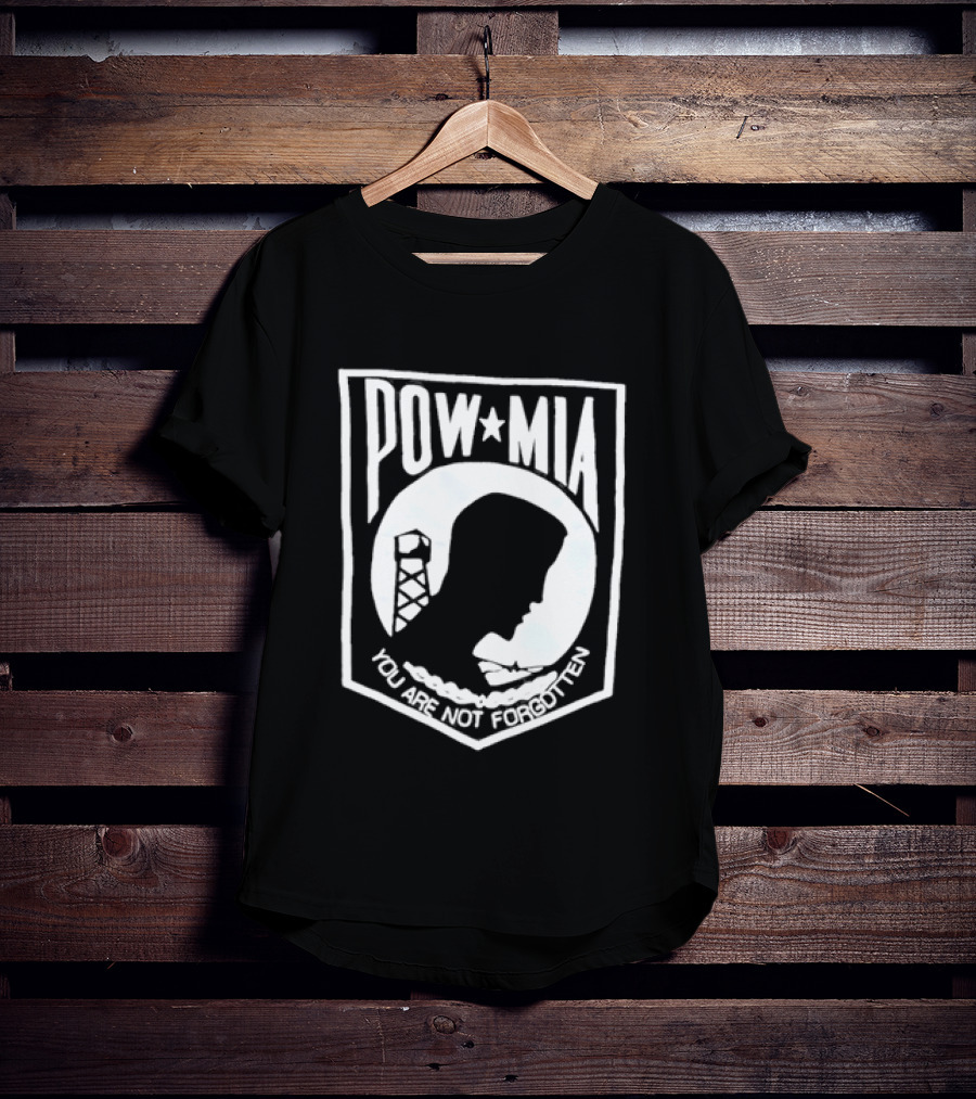 POW MIA You Are Not Forgotten Military Remembrance T-Shirt
