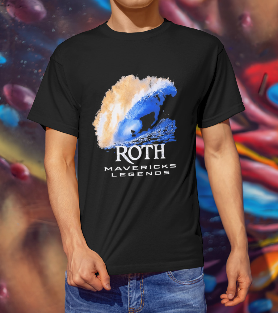 Roth Mavericks Legends Surfing Big Wave Iconography T-Shirt