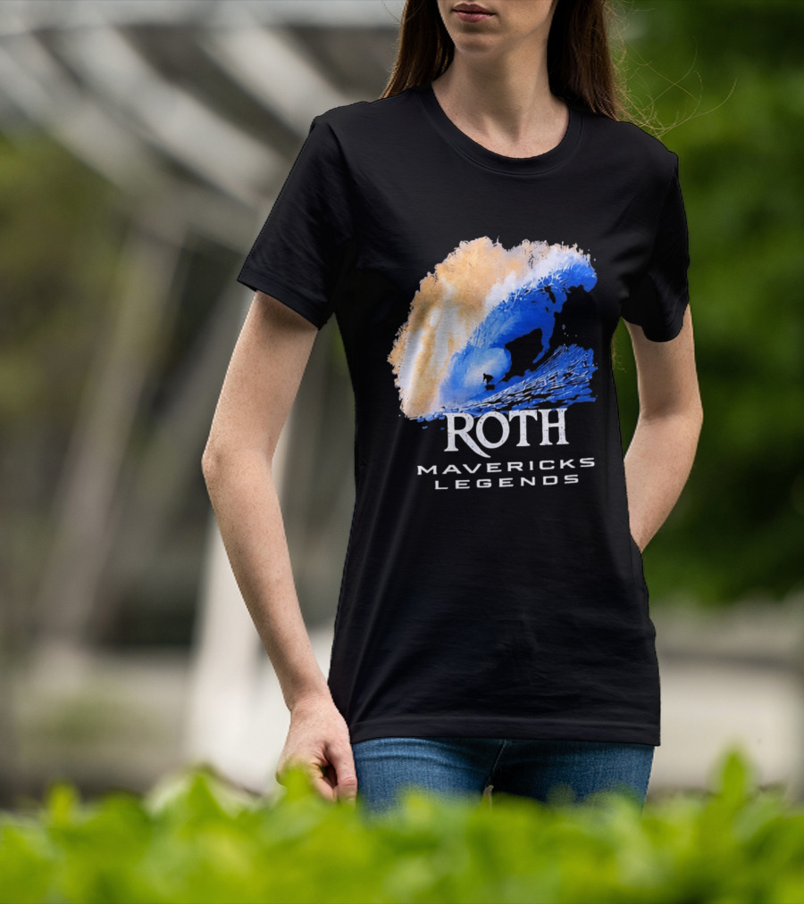 Roth Mavericks Legends Surfing Big Wave Iconography T-Shirt