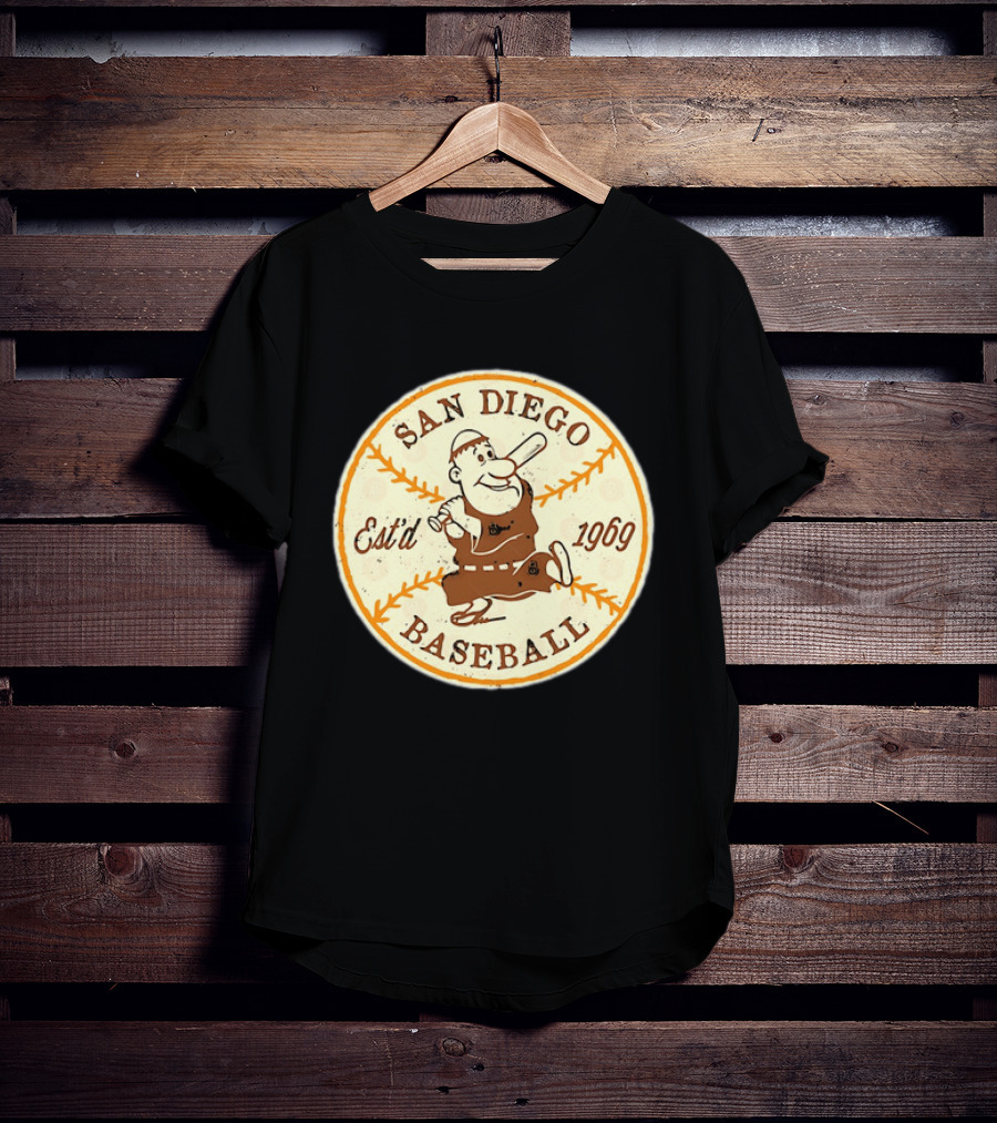 San Diego Padres Swinging Friar Est’d 1969 T-Shirt
