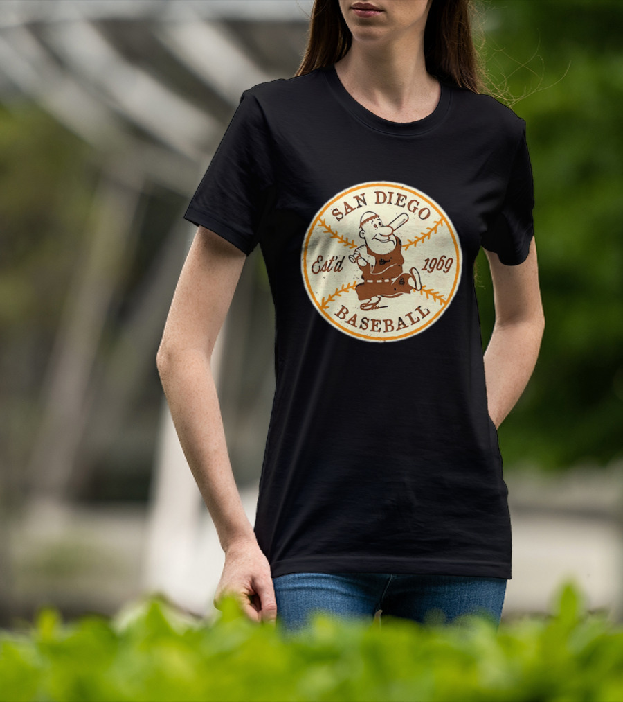 San Diego Padres Swinging Friar Est’d 1969 T-Shirt