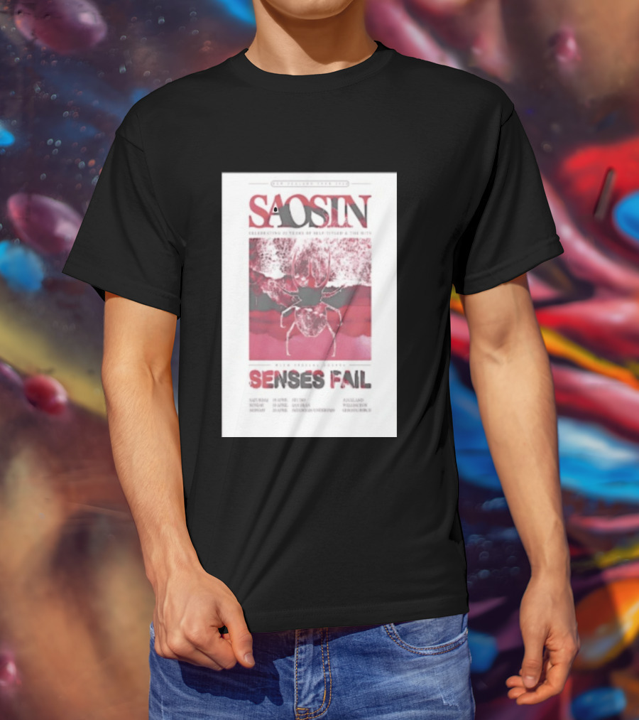 Saosin Sense Fail 2026 New Zealand Tour T-Shirt