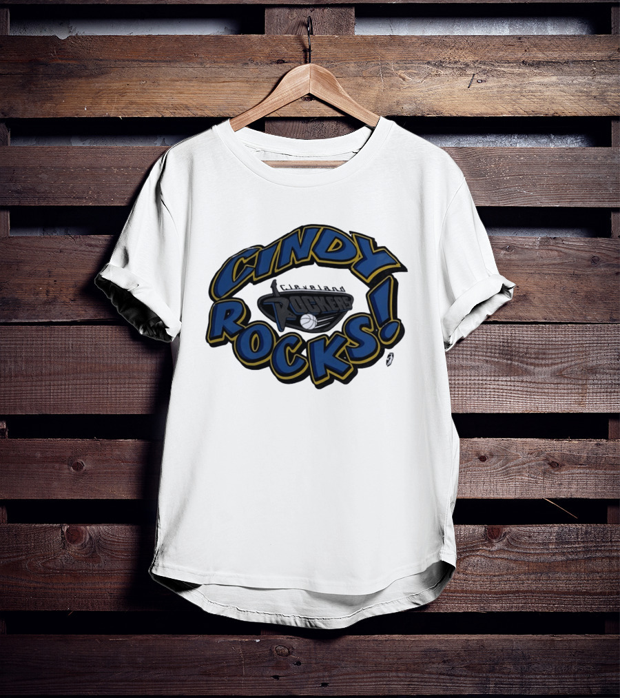 Cindy Rocks Cleveland Rockers Basketball T-Shirt