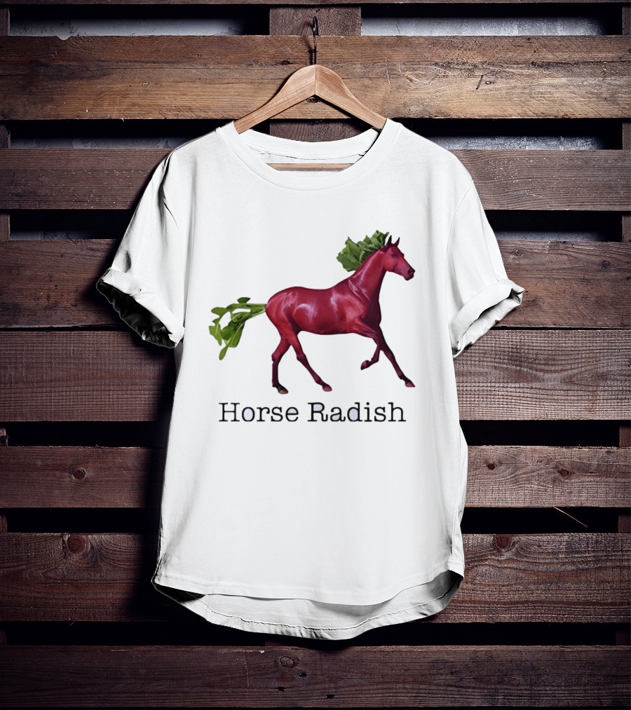 Horse Radish Vegetable Pun Humor T-Shirt