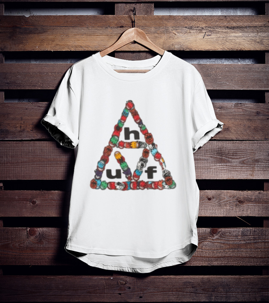 Huf Worldwide Spitfire Sticker Triple Triangle Collaboration T-Shirt