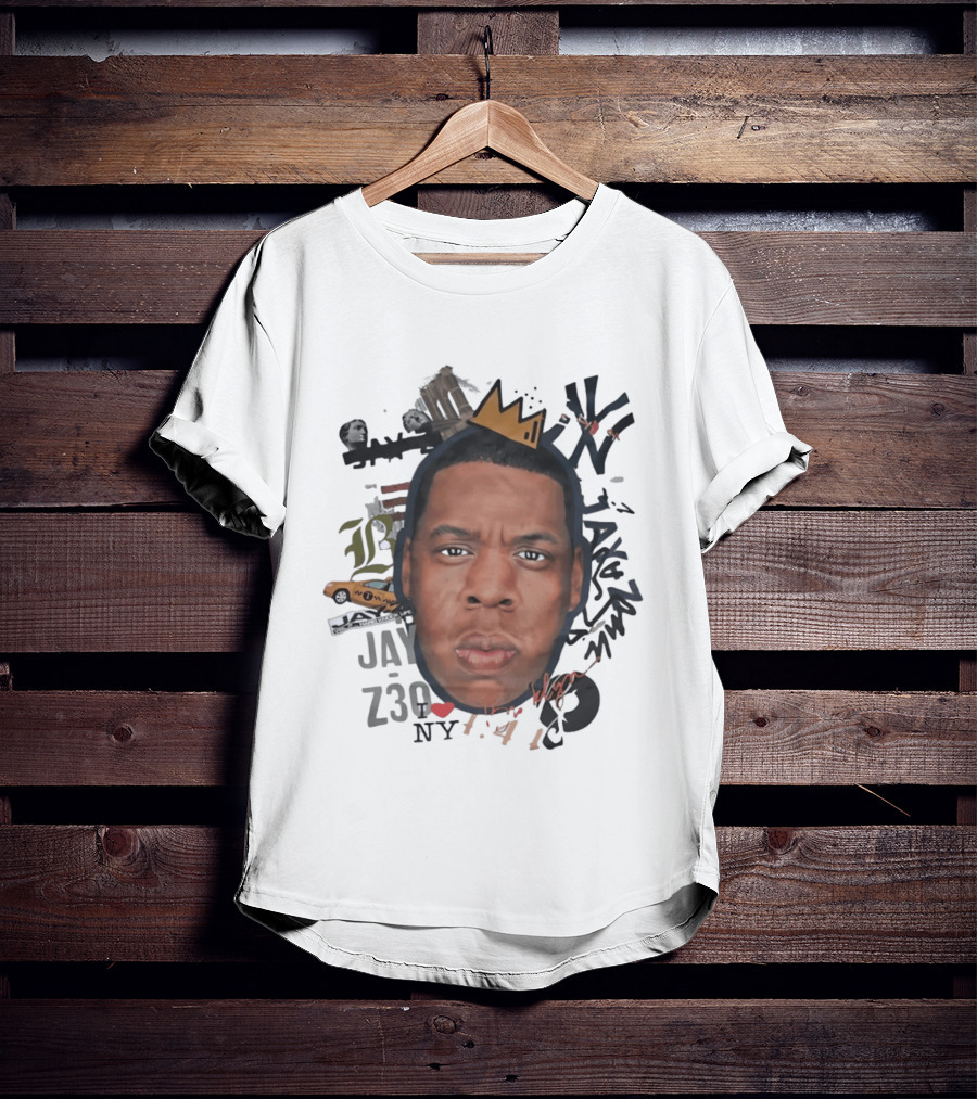 Jay Z Brooklyn 4 44 Hard Knock Life Collage Crown NYC Taxi T-Shirt