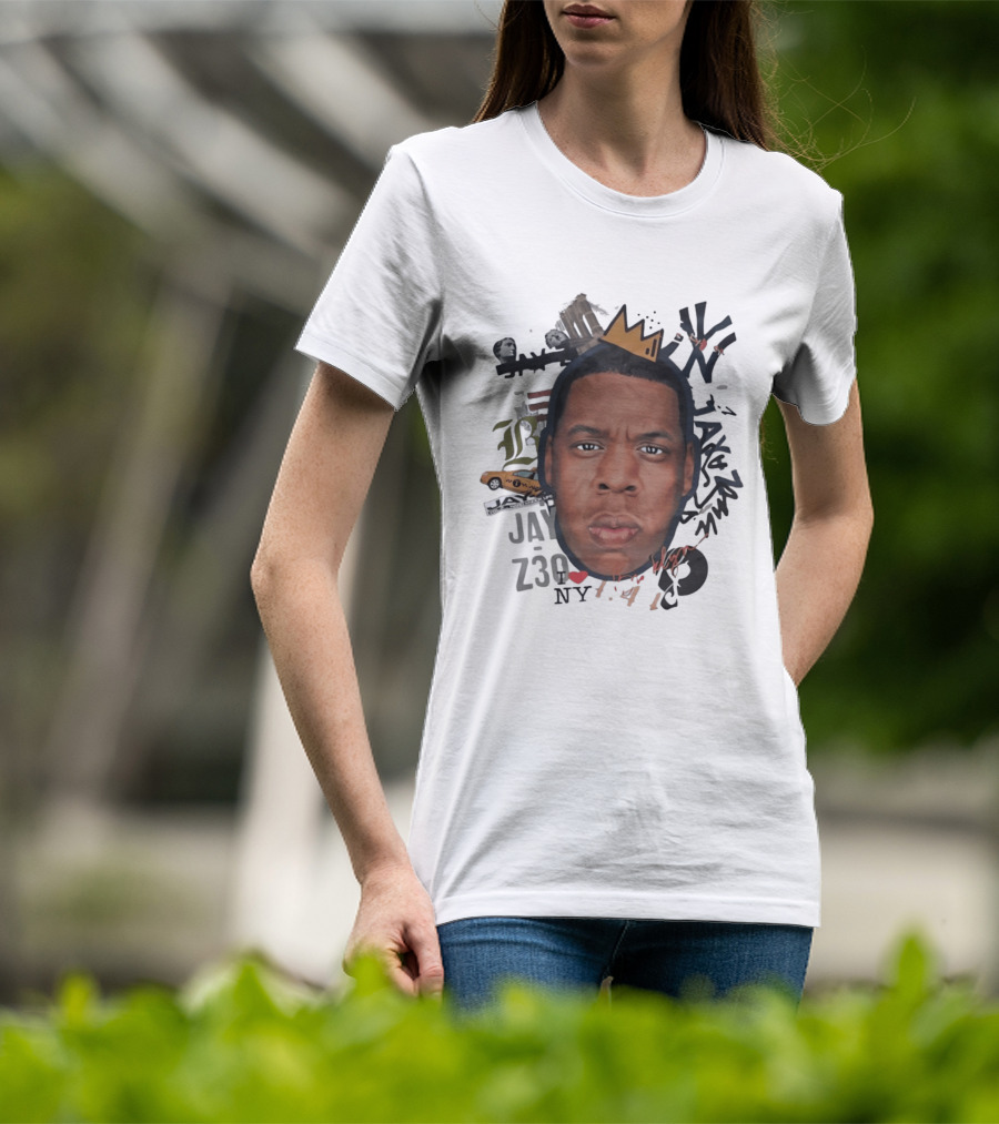 Jay Z Brooklyn 4 44 Hard Knock Life Collage Crown NYC Taxi T-Shirt