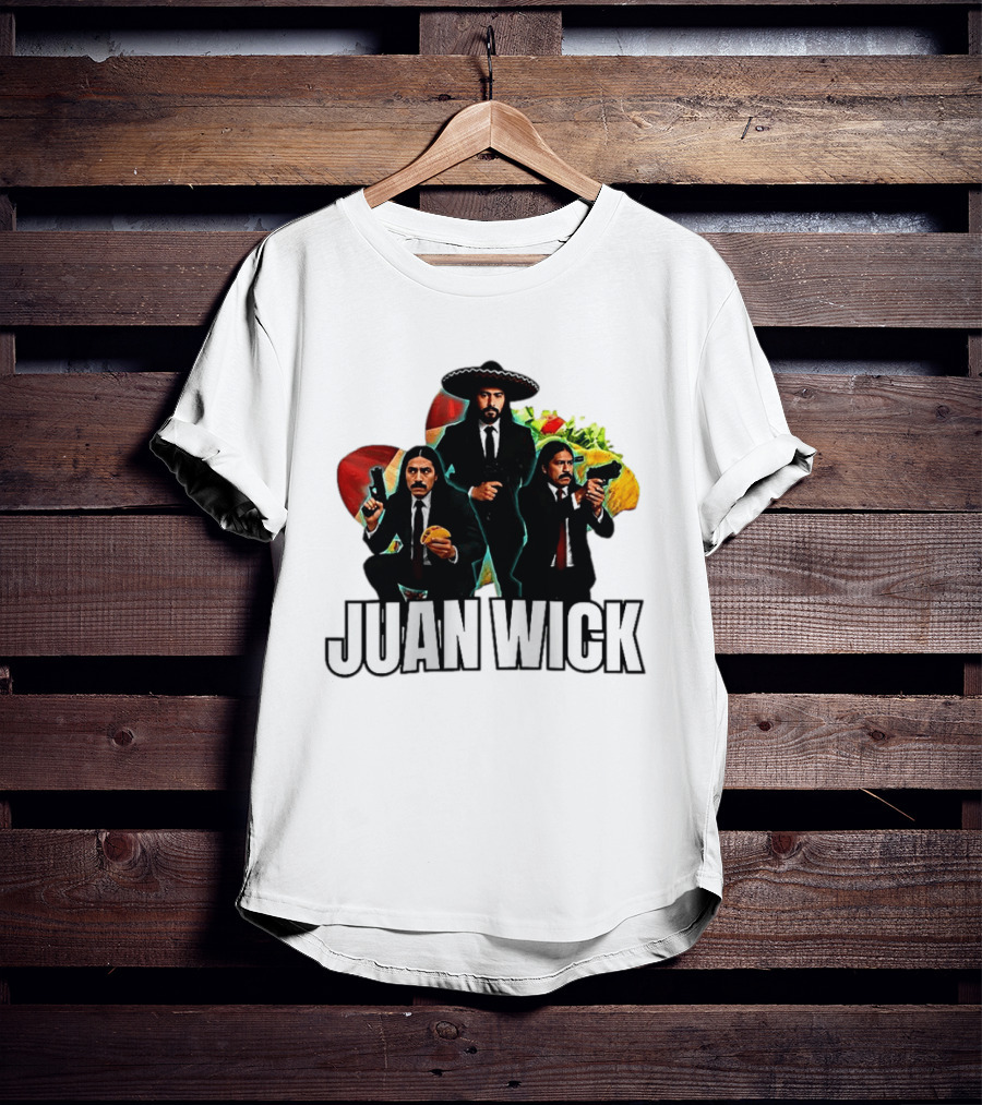 Juan Wick John Wick Taco Sombrero Mexican T-Shirt