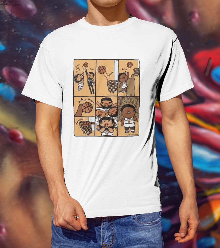 Karl Anthony Towns Jimindraws Knicks Shoot My Shot Basketball Comic T-Shirt