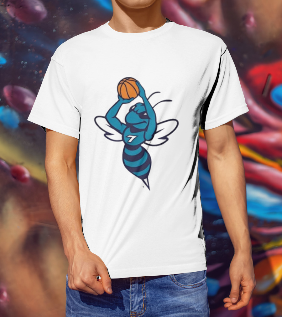 Original Charlotte Hornets Basketball Hornet Shooter T-Shirt