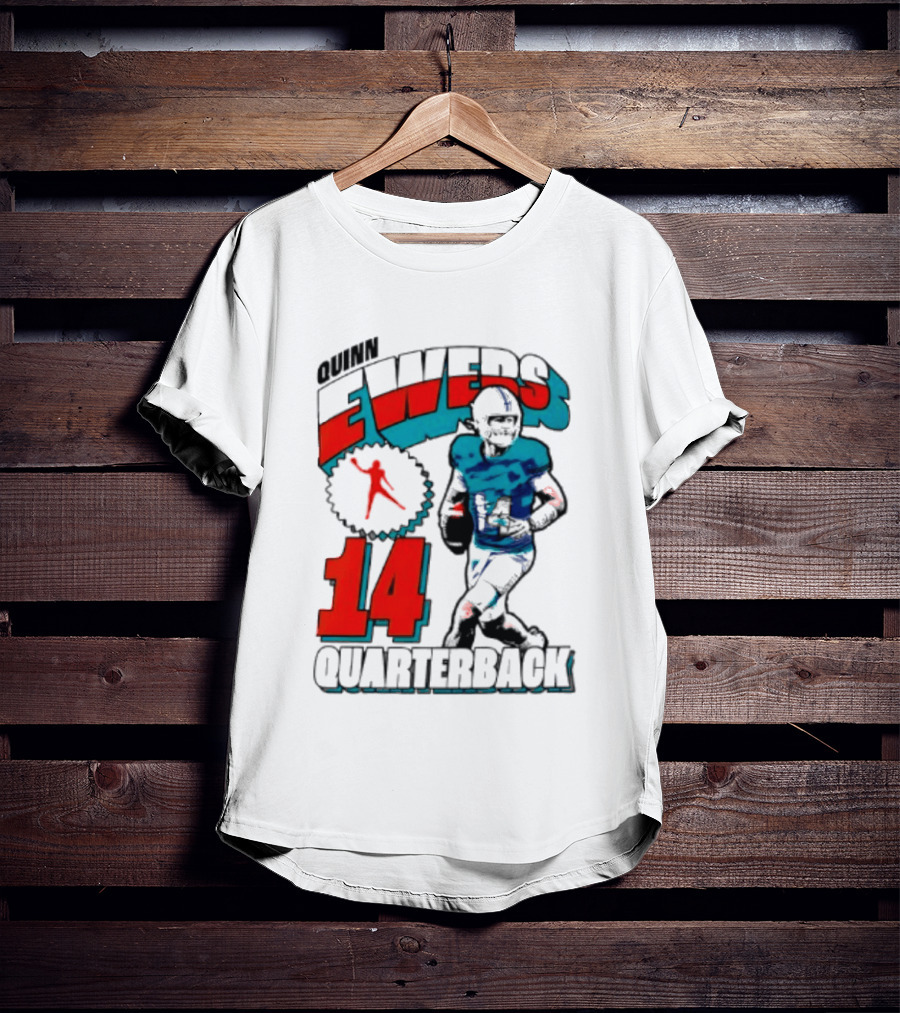 Quinn Ewers Miami Dolphins 14 Football Quarterback T-Shirt