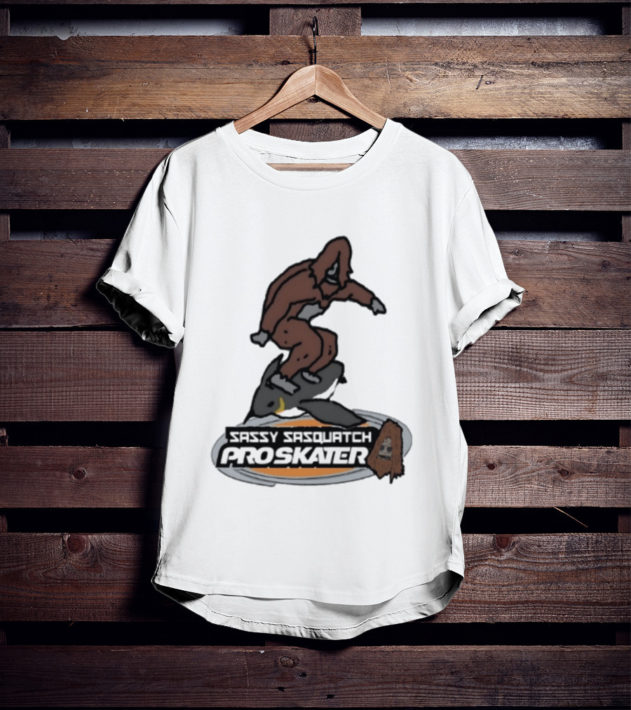 Sassy Sasquatch Pro Skater Meme T-Shirt
